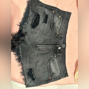 Black BGG shorts mid rise